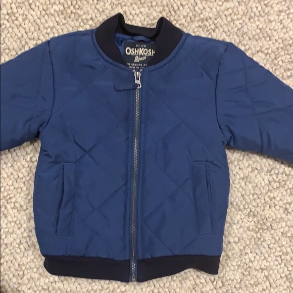 9-12 month OshKosh B’gosh quilted bomber jacket - Picture 2 of 5